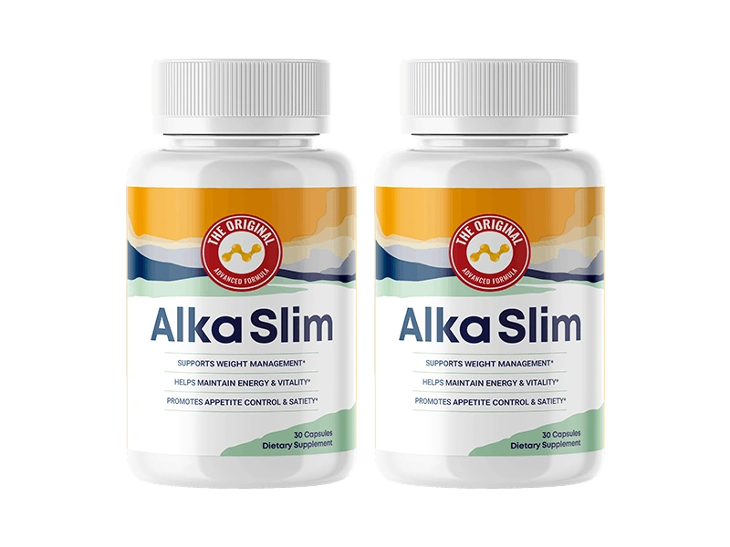 AlkaSlim Official Weight Management Formula AlkaSlim Weight Management Supplement Bottles