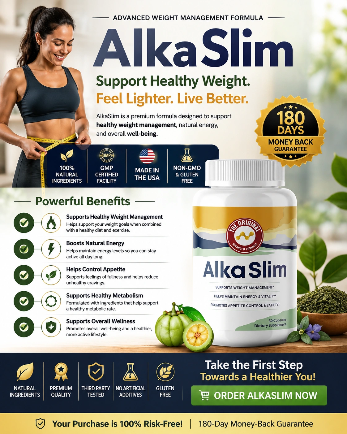 AlkaSlim Dietary Supplement AlkaSlim Weight Management Supplement